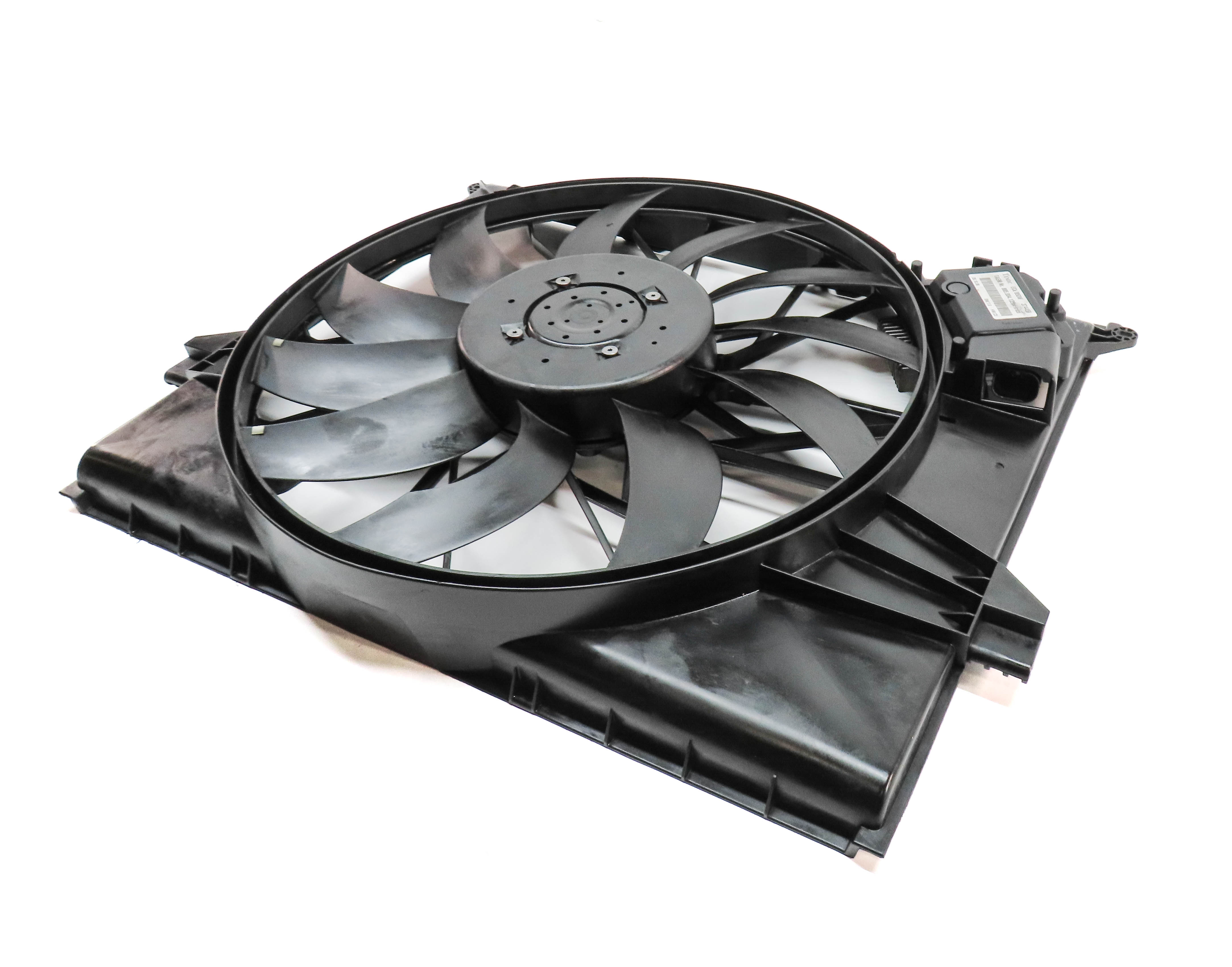 2007-2012 MERCEDES GL ML R CLASS (X164 W164 W251) RADIATOR COOLING FAN w/ SHROUD — exact item pictured